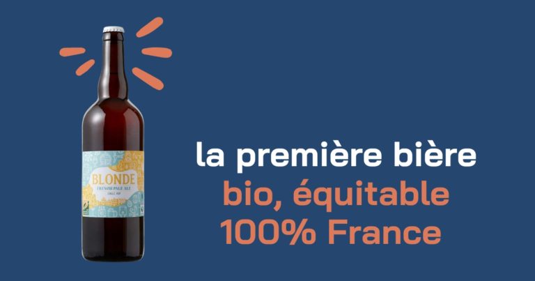 Bière blonde bio équitable made in France